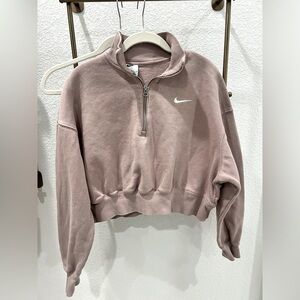 Nike rosegold zip up sweater - sz M